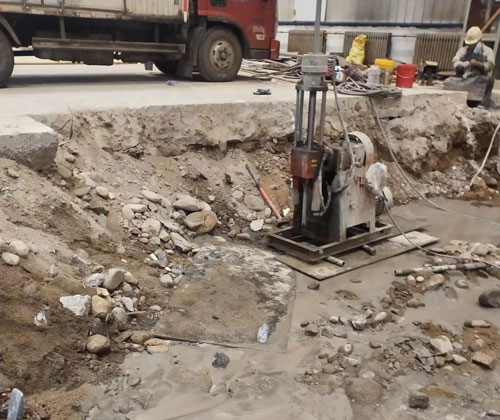 普陀公路下沉压浆